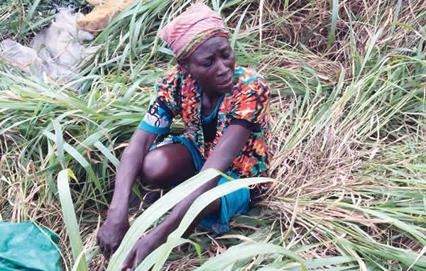 Mad Woman Burnt to Ashes after being Caught With 3 AK-47 Rifles in Badagry