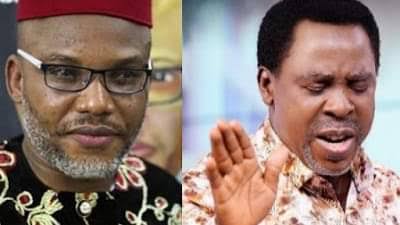 See How Nnamdi Kanu Threatened Prophet  T.B Joshua Before His Death
