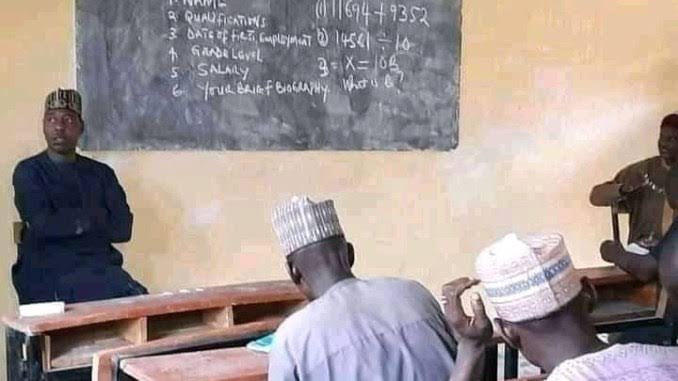 Drama As Zulum Storms Borno Community, Conducts Impromptu Test For Teachers