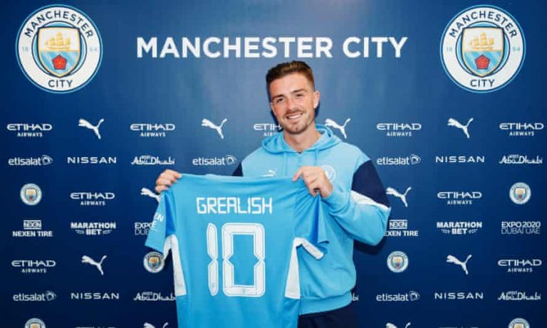 Official: Manchester City Complete Signing Of Jack Grealish From Aston Villa