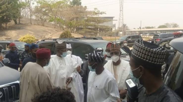 2023: PDP National Chairman, Others Meet With Obasanjo