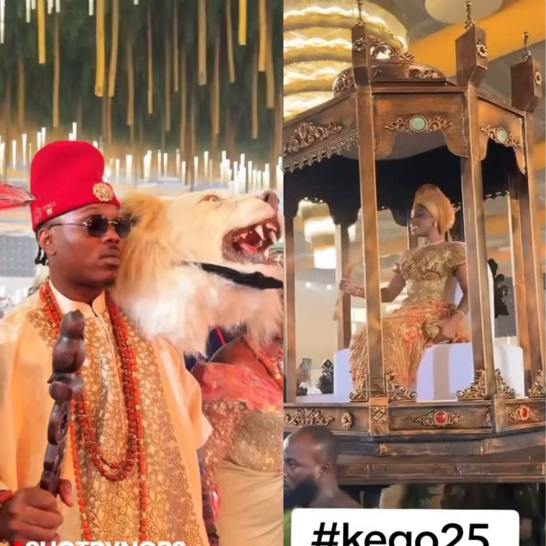 VIDEO: Dramatic entrance of bride, groom sets social media abuzz